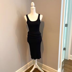 UNSUBSCRIBED BLACK XS SCOOP TANK SWEATER DRESS